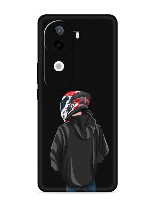 Motorcycle Rider Embossed Soft Silicone Case for Iqoo Z9S (5G)