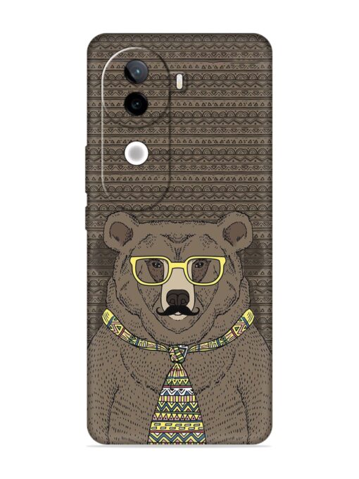 Grizzly Bear Embossed Soft Silicone Case for Iqoo Z9S (5G)