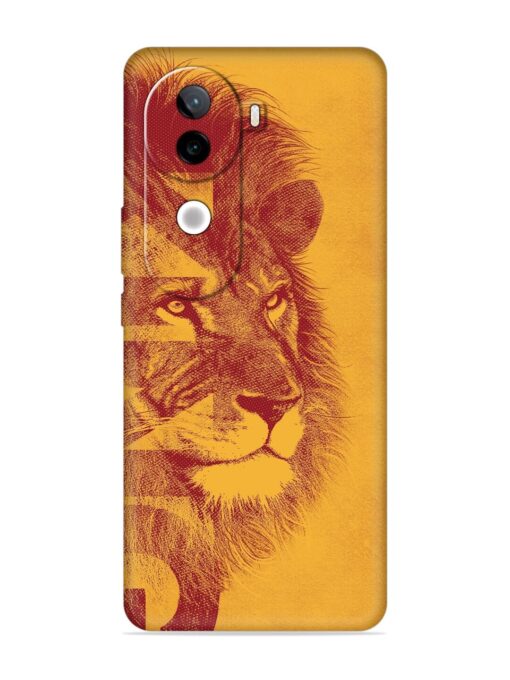 Gold Lion Crown Art Embossed Soft Silicone Case for Iqoo Z9S (5G)