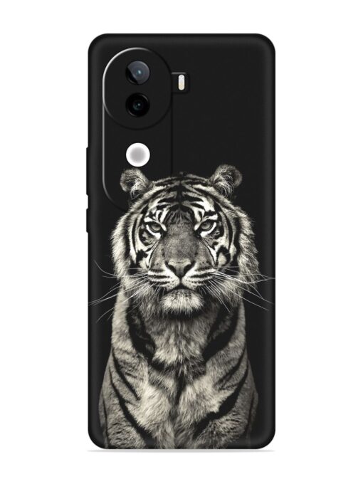 Tiger Art Embossed Soft Silicone Case for Iqoo Z9S (5G)