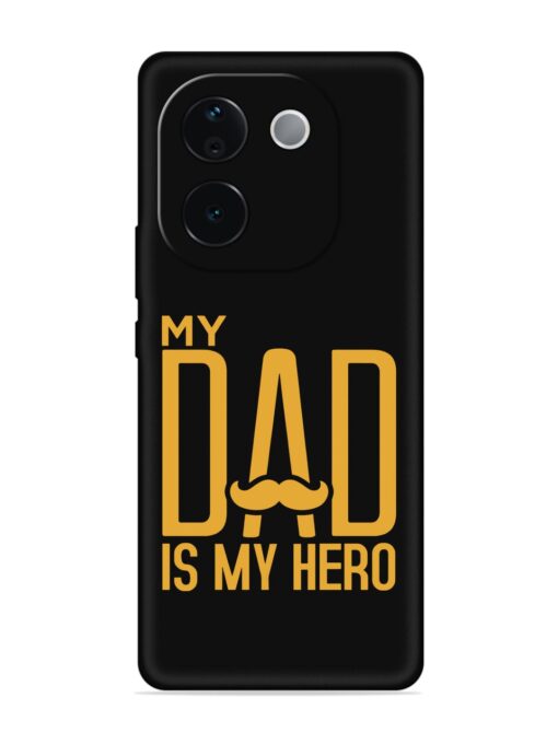 My Dad Is My Hero Embossed Soft Silicone Case for Iqoo Z9S Pro (5G) Zapvi