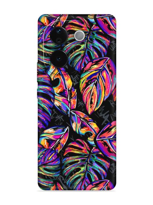 Tropical Seamless Vector Embossed Soft Silicone Case for Iqoo Z9S Pro (5G) Zapvi