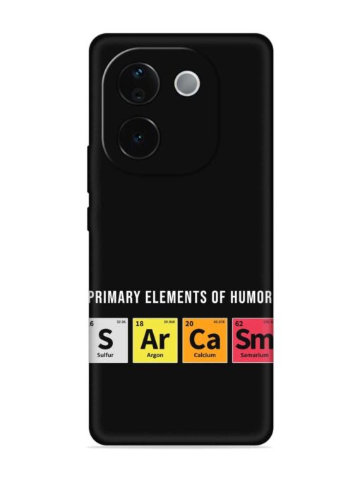 Primary Elements Humor Embossed Soft Silicone Case for Iqoo Z9S Pro (5G) Zapvi