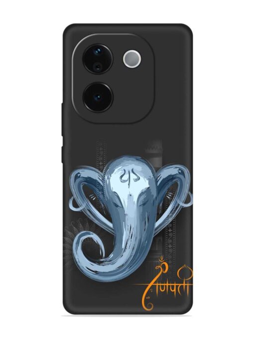 Illustration Lord Ganpati Embossed Soft Silicone Case for Iqoo Z9S Pro (5G) Zapvi