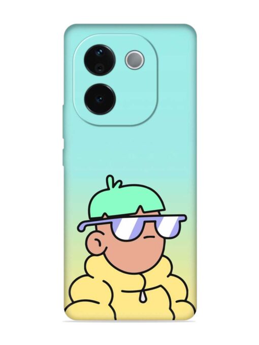 Doodles Cool Character Embossed Soft Silicone Case for Iqoo Z9S Pro (5G)