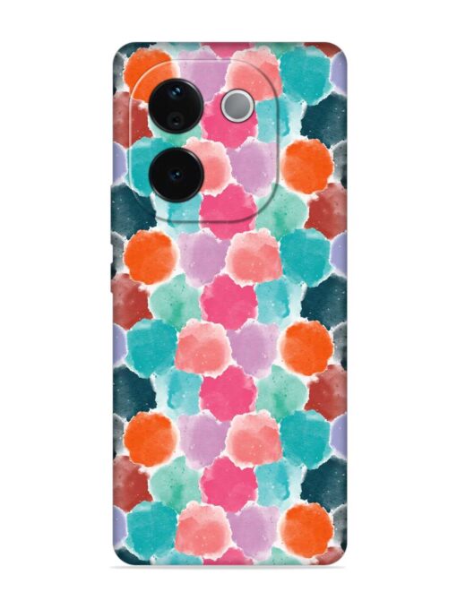 Colorful Seamless Pattern Embossed Soft Silicone Case for Iqoo Z9S Pro (5G) Zapvi