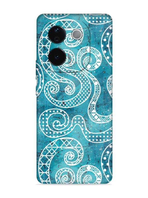 Vintage Curved Seamless Embossed Soft Silicone Case for Iqoo Z9S Pro (5G) Zapvi