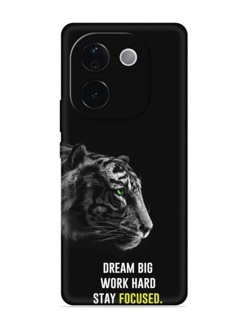 Dream Big Work Hard Embossed Soft Silicone Case for Iqoo Z9S Pro (5G) Zapvi