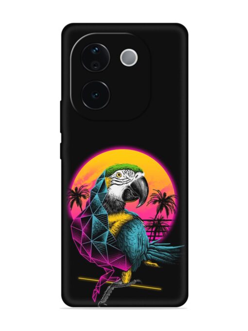 Rad Parrot Embossed Soft Silicone Case for Iqoo Z9S Pro (5G) Zapvi