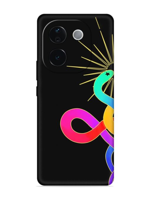 Art Geometric Abstraction Embossed Soft Silicone Case for Iqoo Z9S Pro (5G) Zapvi