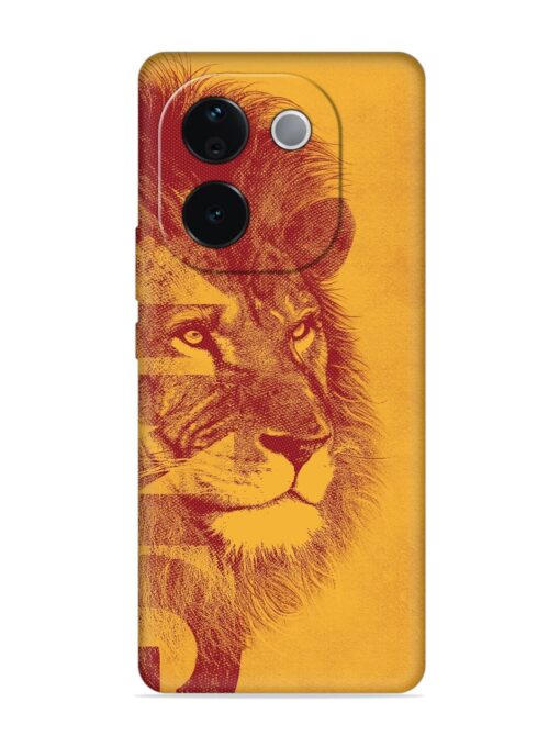 Gold Lion Crown Art Embossed Soft Silicone Case for Iqoo Z9S Pro (5G) Zapvi