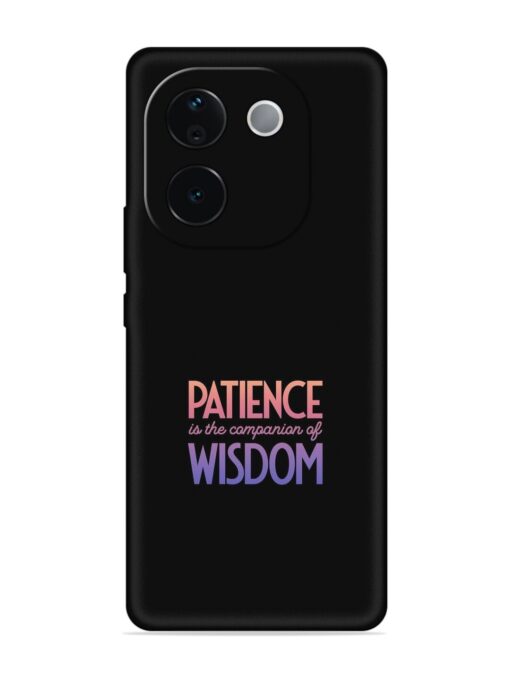 Patience Is The Embossed Soft Silicone Case for Iqoo Z9S Pro (5G)