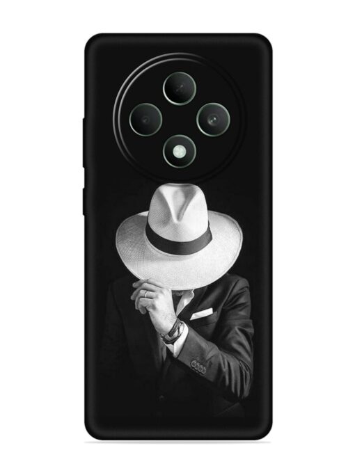 Men Under Hat Embossed Soft Silicone Case for Oppo F27 (5G)