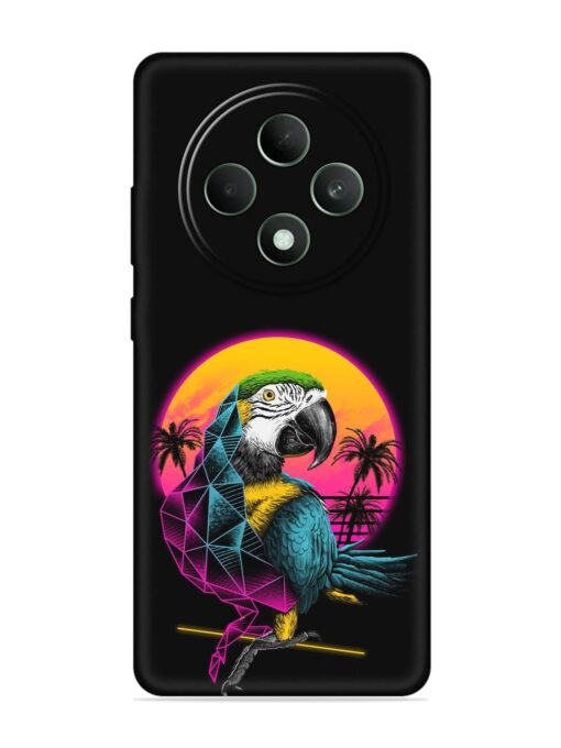 Rad Parrot Embossed Soft Silicone Case for Oppo F27 (5G)