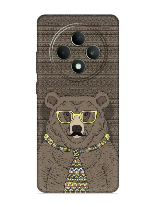 Grizzly Bear Embossed Soft Silicone Case for Oppo F27 (5G)