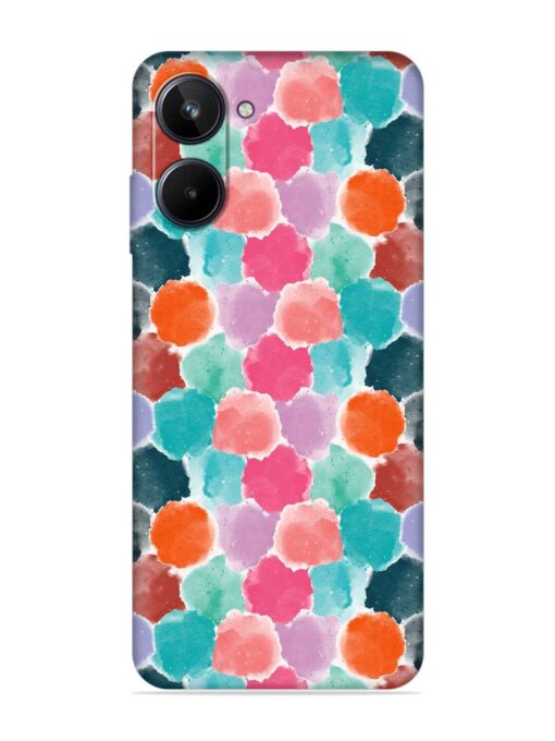 Colorful Seamless Pattern Embossed Soft Silicone Case for Realme 10 (4G) Zapvi