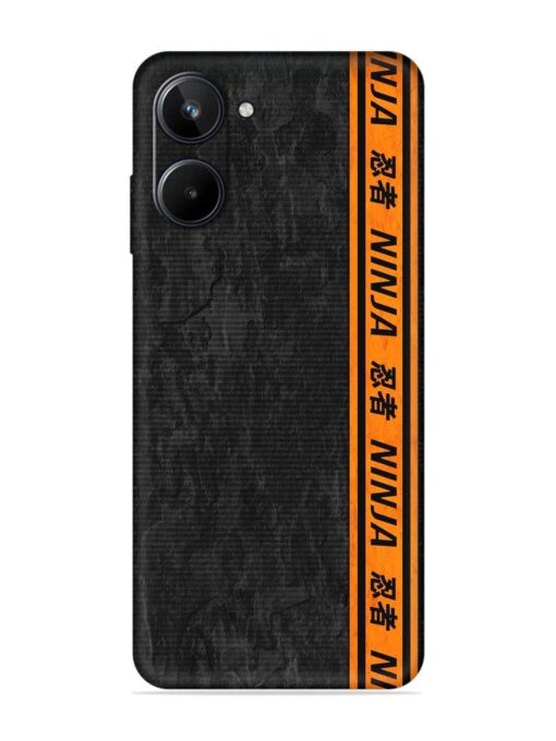 Ninja Srtips Embossed Soft Silicone Case for Realme 10 (4G)