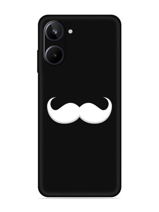 Mustache Vector Embossed Soft Silicone Case for Realme 10 (4G) Zapvi