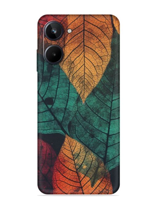 Leaves Artwork Embossed Soft Silicone Case for Realme 10 (4G) Zapvi