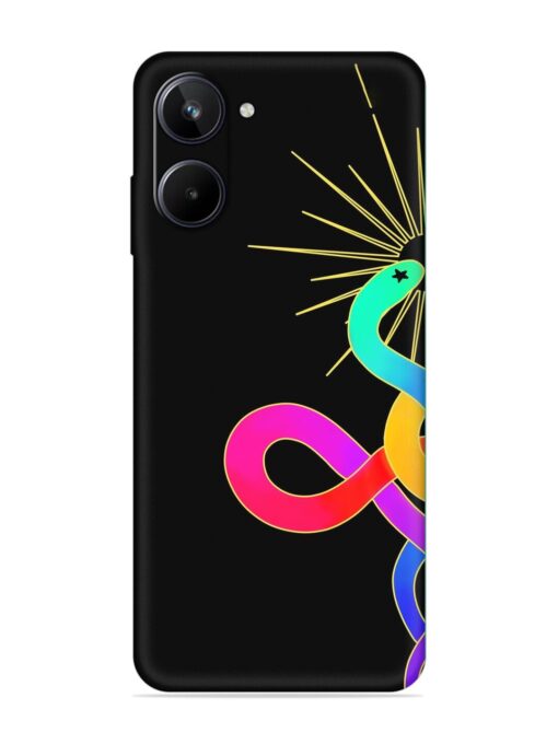 Art Geometric Abstraction Embossed Soft Silicone Case for Realme 10 (4G) Zapvi