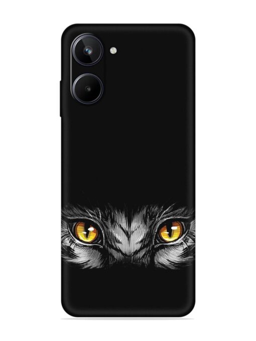 Scary Eye Embossed Soft Silicone Case for Realme 10 (4G)