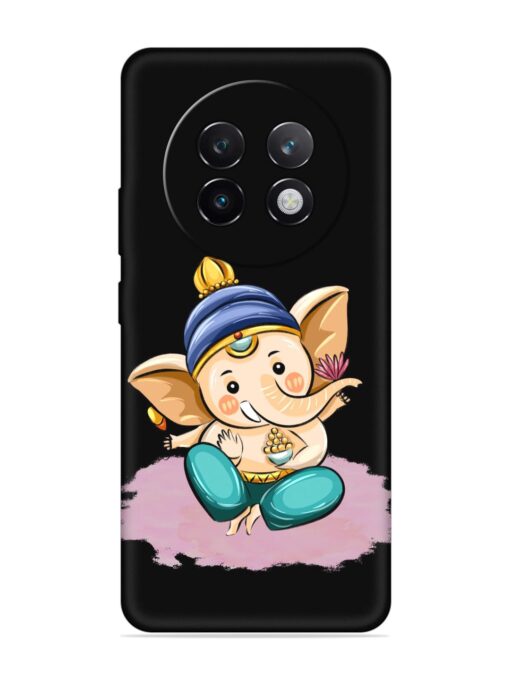 Bal Ganesh Vector Art Embossed Soft Silicone Case for Realme 13 Plus (5G)