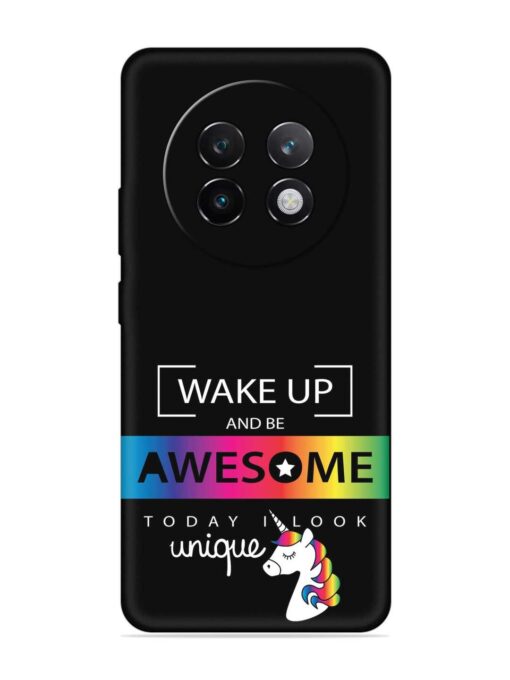 Inspirational Quote Unicorn Embossed Soft Silicone Case for Realme 13 Plus (5G)