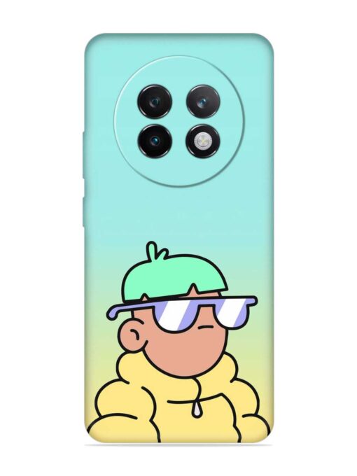 Doodles Cool Character Embossed Soft Silicone Case for Realme 13 Plus (5G)