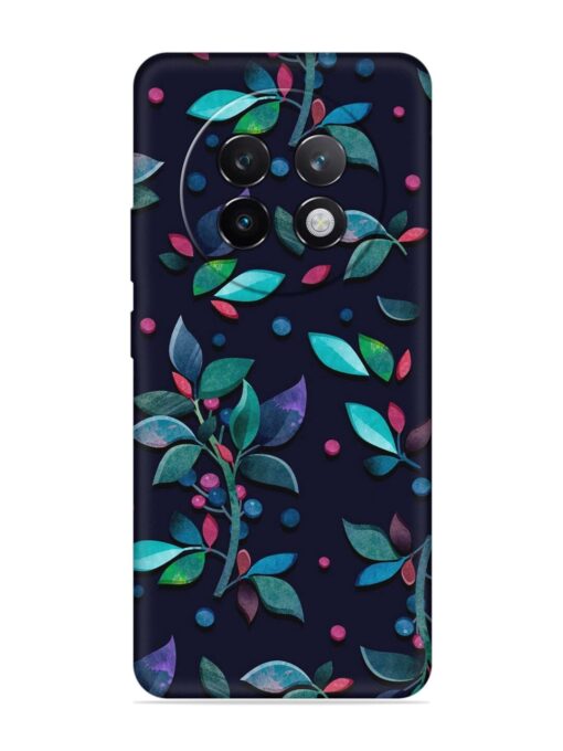 Decorative Watercolor Flower Embossed Soft Silicone Case for Realme 13 Plus (5G)