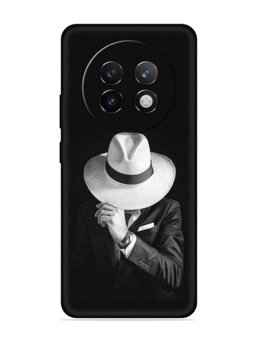 Men Under Hat Embossed Soft Silicone Case for Realme 13 Plus (5G)