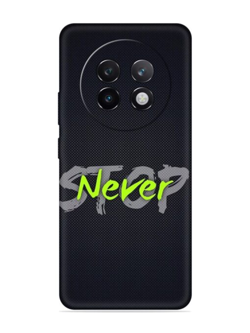 Never Stop Embossed Soft Silicone Case for Realme 13 Plus (5G)