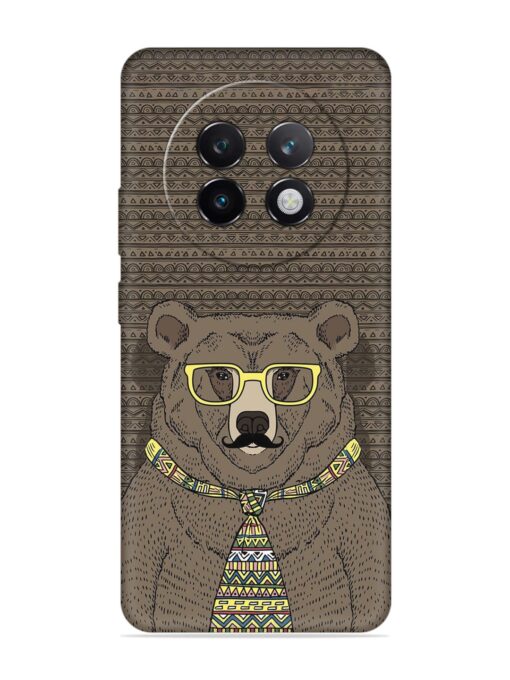 Grizzly Bear Embossed Soft Silicone Case for Realme 13 Plus (5G)