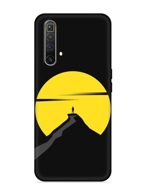 Black Ultra Vector Embossed Soft Silicone Case for Realme X3 Superzoom