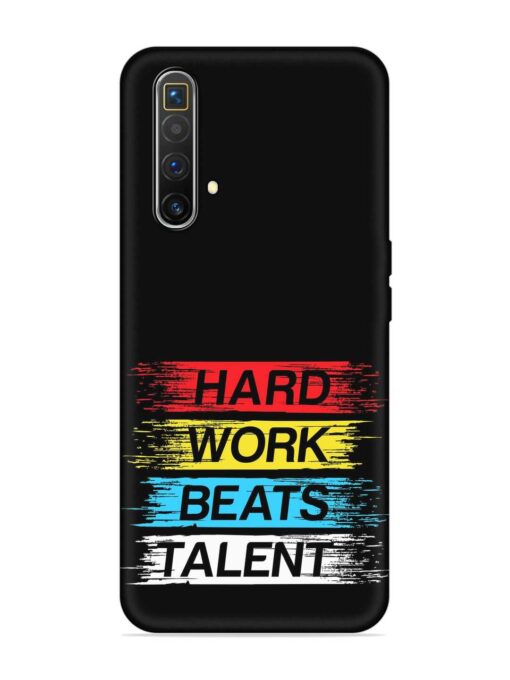 Hard Work Beats Embossed Soft Silicone Case for Realme X3 Superzoom Zapvi