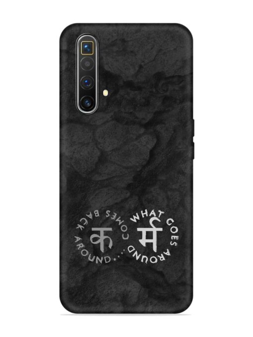 Karma Hindi Word Embossed Soft Silicone Case for Realme X3 Superzoom Zapvi