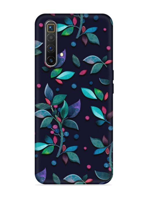 Decorative Watercolor Flower Embossed Soft Silicone Case for Realme X3 Superzoom Zapvi