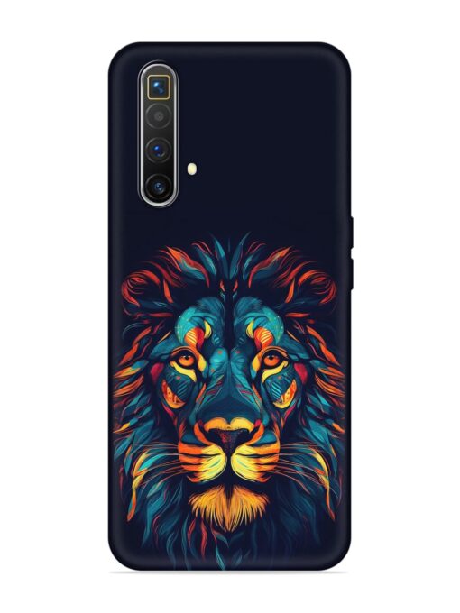 Colorful Lion Embossed Soft Silicone Case for Realme X3 Superzoom Zapvi