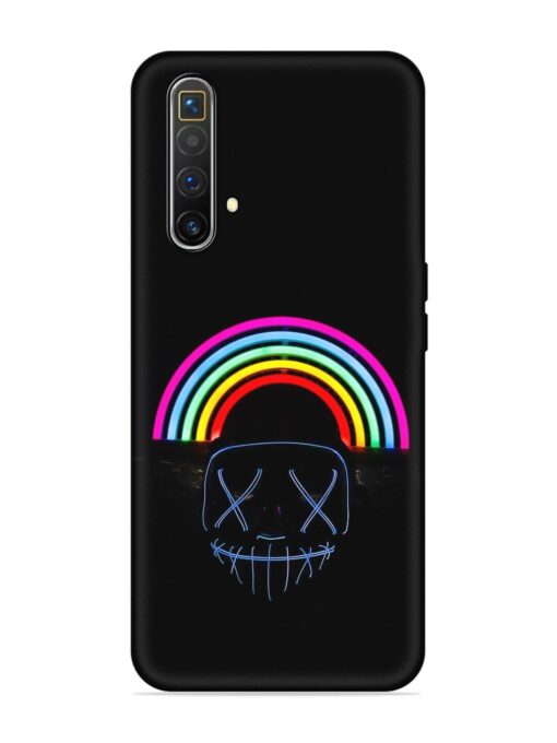 Mask Rainbow Embossed Soft Silicone Case for Realme X3 Superzoom Zapvi