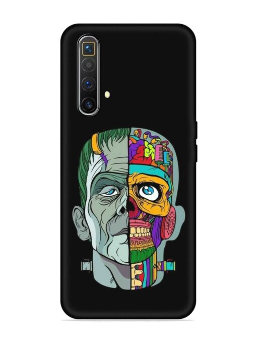 Men Vs Skull Embossed Soft Silicone Case for Realme X3 Superzoom