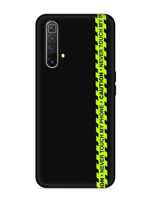 Never Touch My Phone Embossed Soft Silicone Case for Realme X3 Superzoom