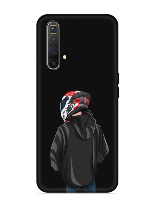 Motorcycle Rider Embossed Soft Silicone Case for Realme X3 Superzoom