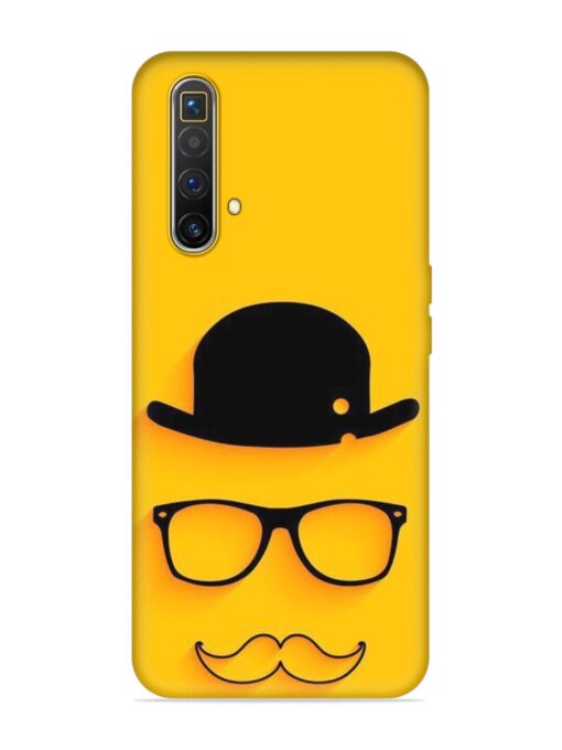 Classic Face Vector Embossed Soft Silicone Case for Realme X3 Superzoom