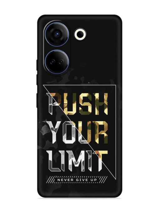 Push Your Limits Embossed Soft Silicone Case for Tecno Camon 20