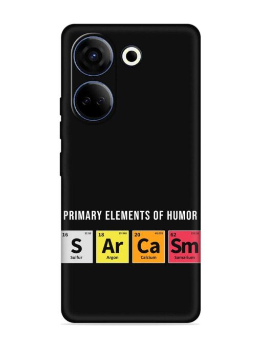 Primary Elements Humor Embossed Soft Silicone Case for Tecno Camon 20