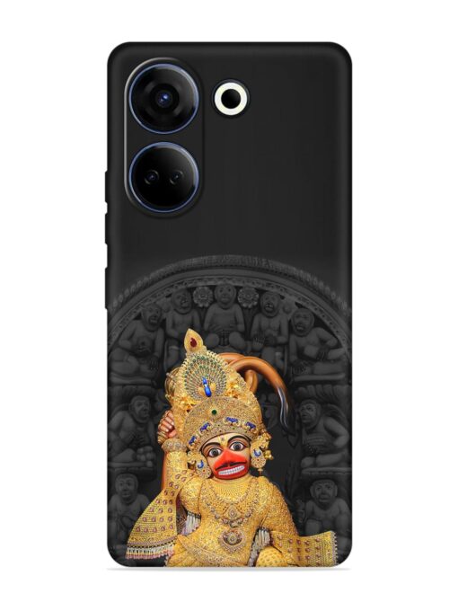 Indian Gold Hanuman Embossed Soft Silicone Case for Tecno Camon 20 Zapvi