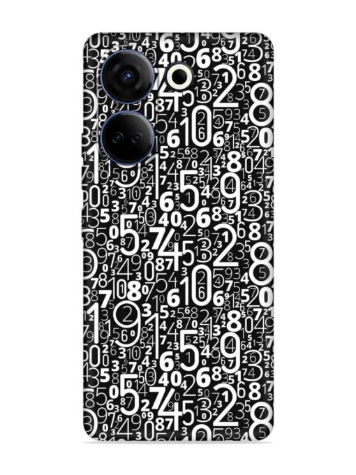 Many Numbers Different Embossed Soft Silicone Case for Tecno Camon 20 Zapvi