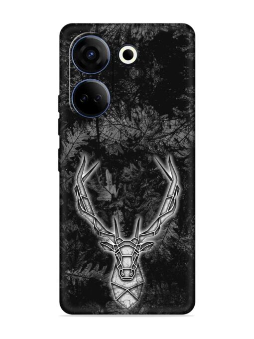 Ancient Deer Embossed Soft Silicone Case for Tecno Camon 20