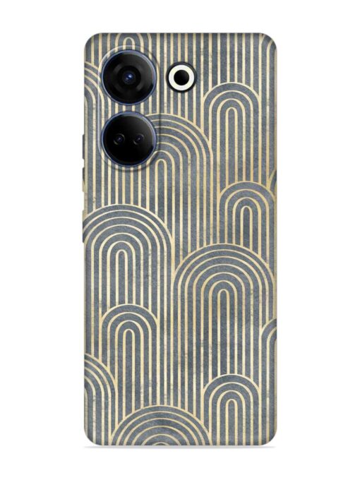 Art Deco Style Embossed Soft Silicone Case for Tecno Camon 20 Zapvi