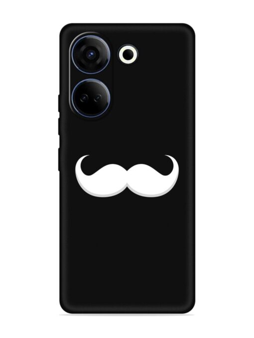 Mustache Vector Embossed Soft Silicone Case for Tecno Camon 20 Zapvi