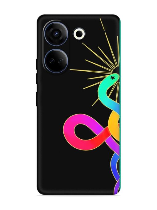 Art Geometric Abstraction Embossed Soft Silicone Case for Tecno Camon 20